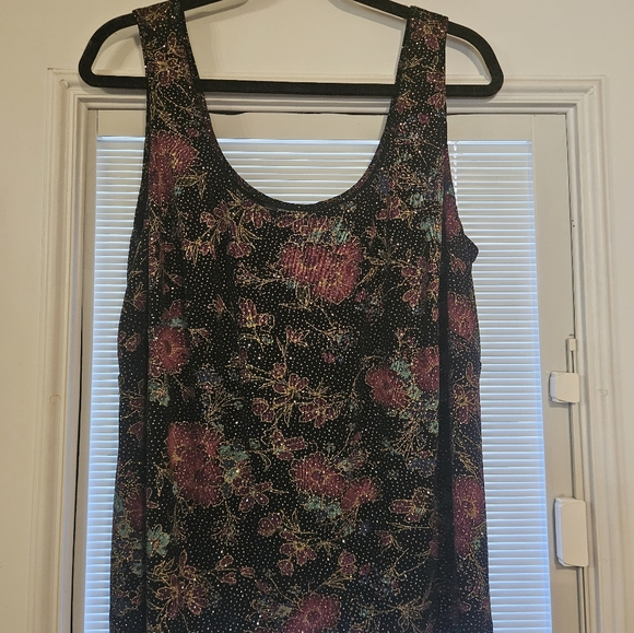 Plus Alex Evenings vintage swing jacket w/ match tank, shoulder pads 80s vibes - Picture 4 of 7